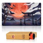 Paramint Blood Moon Torii Gate (Stitched) - MTG Playmat - Compatible with Magic the Gathering Playmat - Play MTG, YuGiOh, TCG - Original Play Mat Art Designs & Accessories