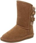 BEARPAW Toddler Boshie Multiple Colors | Toddler's Boot Classic Suede | Kid's Slip On Boot | Comfortable Winter Boot, Hickory, 7 Toddler