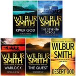 Wilbur Smith Egyptian Series 5 Books Bundle Collection (Desert God, The Quest, Warlock, The Seventh Scroll, River God)