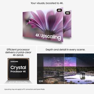 Samsung 43" Crystal 4K Smart TV – Q-Symphony, Metal Design, 2025