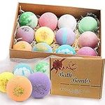 Bath Bombs Gift Set-Organic Natural Essential Oils, Relax and Moisturize Skin, 2.8 OZ*12 PCS BOENFU Luxury Spa Bomb Gifts for Girl, Mom, Kids, Wife, Birthday,Valentine's Day, Anniversary