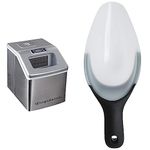 FRIGIDAIRE EFIC452-SS 40 Lbs Extra Large Clear Maker + OXO 1067686BK 10.5-Ounce GG Scoop