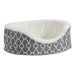 Midwest Homes for Pets CU25T-FGY Orthoperdic Egg-Crate Nesting Pet Bed with Teflon Fabric Protector, Gray, Small