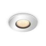 Philips Hue Adore White Ambiance LED Recessed Spotlight [Silver - Round] For Bathroom Lighting with Bluetooth, Works with Alexa, Google Assistant and Apple Homekit