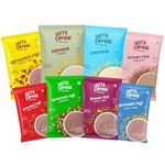 Happa Ragi and Oatmeal and Brown Rice Cereal for Babies | Only 3 Ingredients | No Sugar, Oil, Milk Powder, Flavours or Colours | Traditional Porridge Recipe | Cooks in 3 Minutes | Stage 2 (6 Months+) | Pack of 8 (50g Each)