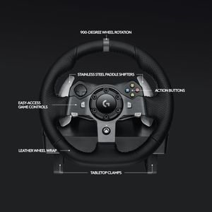 Logitech G920 Racing Wheel Bundle – Xbox & PC Driving Simulator Set