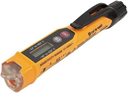 Klein Tools NCVT-4IR Non-Contact Volt Tester, 12 - 1000V AC Pen with IR Thermometer -22 to 482 deg F, LED and Audible Alarms, Pocket Clip