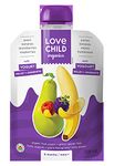 Love Child Organics Power Yo'rridge Pears, Bananas, Blackberries + Raspberries Puree, 128 ml, 12 Pack