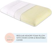 The White Willow Pillow for Neck Pain Relief-Memory Foam Pillow-Orthopedic Bed Pillow for Sleeping-Cervical Pillow for Neck & Shoulder Pain-Medium Firm Pillow for Back Pain-Standard Size-5" H