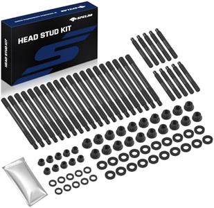 SPELAB Head Stud Replacement Kit Compatible with Chevrolet 2004-2019 Gen Iii Iv Ls 4.8l 5.3l 5.7l 6.0l 6.2l Small Block Cylinder Head Stud Kit, Cylinder Head Stud Assembly Kit & Assembly Lubricant