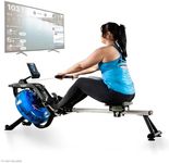 Bluefin Blade Aqua M-1 Water Resistance Rowing Machine | Realistic Rowing Experience | Hydro-Power Technology | Heavy Duty Aluminium Frame | High-Intensity Workout | Kinomap App Integration