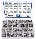 Tnisesm 625Pcs 24 Values NPN PNP Po