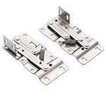 Tip Out Tray Hinge,Dumping Tray Hinges,Cabinet Organizer Spring Hinges,Sink Drawer Tip Out Tray Kit,Standard Sink Hinges Scissor Hinges 45 Degree Pivot Hinge for Sink Base Tip-Out Trays2pcs(Steel)