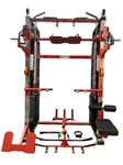 Mybeast Fitness MBSC02 Multi Functional Trainer with Smith Machine for Home Use and Commercial Use (Black and Red) (Ms Weight Stack)