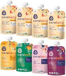 Cerebelly Organic Baby Food Pouches – 6+ Months | Clean Label Project Certified | 16 Nutrients, No Added Sugar, Non-GMO | Toddler Pouches | 4 Ounce BPA-Free Pouches | Veggies & Bone Broth Variety Pack