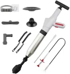 mivndeeopu Toilet Plunger, Plungers for Bathroom Heavy Duty with Holder, Powerful Toilet Snake for Unclogging Plunger with Real-Time Pressure Indicator Plungers for Washbasin, Floor, Kitchen Clogged