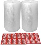 2-Pack Bubble Cushioning Wrap Rolls