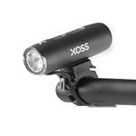 XOSS XL-800 Bike Headlight for Night Riding, Rechargeable Bike Front Light Easy to Install for Positive/Hanging, IPX5 Waterproof 5 Modes Aluminum Bright Bicycle Light for Road/Mountain Cycling.