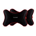 Dr.Ortho Orthopaedic Car Neck Rest Cushion Pillows, Memory Foam Car Seat Head Rest Pillow for Neck and Cervical, Support Relieves Pain & Muscle, Ultrasoft Pillow for Comfortable Car Rides