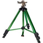 Biswing Impact Sprinkler Head on Tripod Base, Heavy Duty Lawn Sprinklers, 360 Degree Large Area Irrigation, Metal Sprinkler Nozzle & Solid Alloy Metal Extension Legs Flip Locks, 1 Pack
