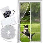 Fiberglass Mesh Magnetic Screen Door – Heavy Duty Self-Closing Hanging Door Net Screen with Magnet Closures – Available in 5 Colors and Many Sizes – Magnetic Door Screen by Sentry Screens