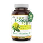 Herba Rhodiola Rosea Supplement 200mg - 90 Capsules | 6:1 Extract | Rhodiola Supplement with Min 3% Rosavins and 1% Salidrosides | Help Relieve Symptoms of Stress | Made in Canada