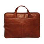 Carlton Inca Genuine Leather Tan Laptop Sleeve