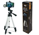 NGT ANGLERS SELFIE TRIPOD WITH REMOTE CONTROL AND NIGHT LIGHT CASE FISHING CAMERA STAND with attachable Flash and Remote control - The Easy Way to Take Pictures of your Catch with Remote Control