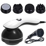 Handheld Massager for Back, Body Massage Tool, Massage Machine Whole Body Hand Held Back-Massager Electric Foot Massager, Massager for Women Men with 4 Massage Wand Attachment