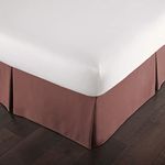 Southshore Fine Linens - VILANO Springs - 15 inch Drop Pleated Bed Skirt, Marsala (Terra Cotta), Twin