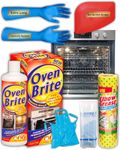 Professional Oven Cleaner Kit - Heavy Duty Oven Brite Fume-Free Deep Clean Kit - with Cleaning Bags for Racks, Extra Long Gloves, Power Cloths and Non-Scratch Scraper - Grills, BBQ, Air Fryer and More
