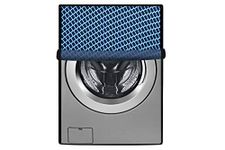 Stylista Waterproof Front Load Washing Machine Cover Compatible for LG 8 kg & 9 Kg Checkered Blue