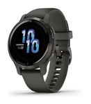 Garmin Venu 2S, AMOLED GPS smaller sized Smartwatch with All-day Advanced Health and Fitness Features, Music Storage, Wellness Smartwatch with up to 10 days battery life, Graphite