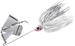 BOOYAH Buzz Buzzbait Bass Fishing Lure, Snow White Shad, 3/8 oz