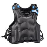 AGUG Inflatable Snorkling Vest, Adults Snorkl Vest with Shoulder & Waist Belts Comfort Fit Unisex Swimming Jacket Diving Vest for Kayak Paddle Boating (Black, L)