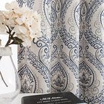 JINCHAN Linen Textured Curtains for