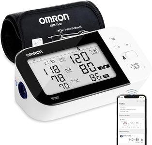 HEM 7361T Bluetooth Arm Blood Pressure Monitor With Cuff Wrapping Guide,Hypertension Indicator,Japanese Intellisense Technology Powered by BeatO App