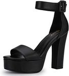 IDIFU IN5 Sabrina Black Heels Platf