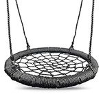 HIKS Childrens Kids Rope Garden Birds/Crows Nest Spider Web Swing Seat 65cm