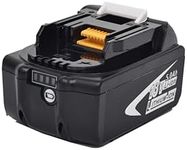 5.0Ah 18V Battery Replacement for Makita 18V Battery BL1860 BL1820 BL1830B BL1840B BL1850B BL1815B BL1835B LXT400 Li-Ion Battery with LED Indicator Compatible with Makita 18V Cordless Power Tools