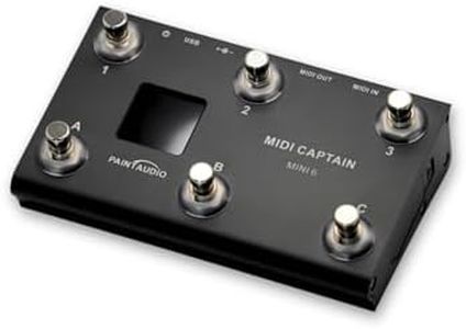 Paint Audio MIDI Captain MINI 6 Foot Controller Multi-Effects Keyboards Synthesizer USB-MIDI DAW DSP Software USB-HID Support Multi-state Switch Cycling(MIDI Captain MINI 6)