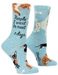 Blue Q People I Want To Meet Dogs Socks, Dogs, Women 5-7