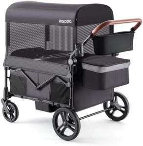 Harppa Remy Wagon Stroller for 4 Kids, 280Ibs Capacity with 4 Seater