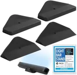 IMPRESA [4 Pack] Ambient Lighting Angled No-Slip Feet for Philips Hue Light Bar Mood Lighting Stand for Philips Hue Play Light Bar Smart Light Stand for Philips Hue Lights - 3.25”W