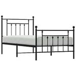 vidaXL Single Size Metal Bed Frame 