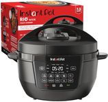 Instant Pot RIO Wide Base, 7.5 Quarts, Large Searing Base, WhisperQuiet Steam Release, 7-in-1 Electric Multi-Cooker, Pressure Cooker, Slow Cooker, Rice Cooker, Steamer, Sauté, Yogurt & Warmer