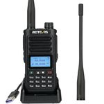 Retevis RA89 Ham Radio, High Power Dual Band Amateur Radio, IP68 Waterproof Walkie Talkie, Long Distance Radio With 2500mAh Battery, VFO, Type-C Rechargeable Two Way Radio (1 Pcs, Black)