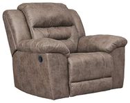 Signature Design by Ashley Stoneland Contemporary Rocker Recliner, Light Brown