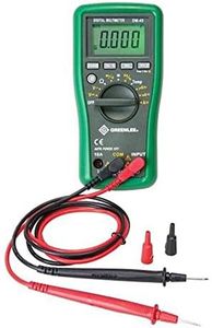 Greenlee - Dmm, 600V Ac/Dc, 10A, Cap,Temp, Elec Test Instruments (DM-45), Black