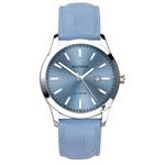 Sekonda Taylor Ladies 34mm Quartz Watch in Blue with Analogue Display, and Blue Leather Strap 40548